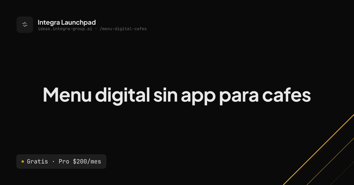 Menu digital sin app para cafes